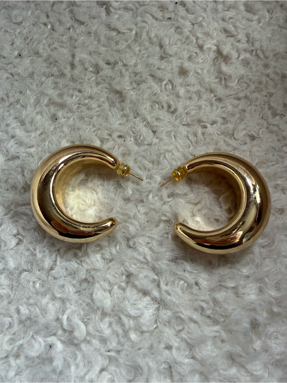 3/$20. Gold Crescent Hoop Earrings - Women Jewelry